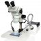 HEIScope HEI-MP1-DP Stereo Zoom Microscope with Fiber Optics Illuminator and Dual Pipe Light Guide