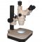 HEIScope HEI-MP10-USB Series Stereo Zoom Trinocular Microscope on Halogen Fluorescent Track Stand