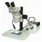 HEIScope HEI-MP2-DP Stereo Zoom Microscope with Fiber Optics Illuminator and Dual Pipe Light Guide